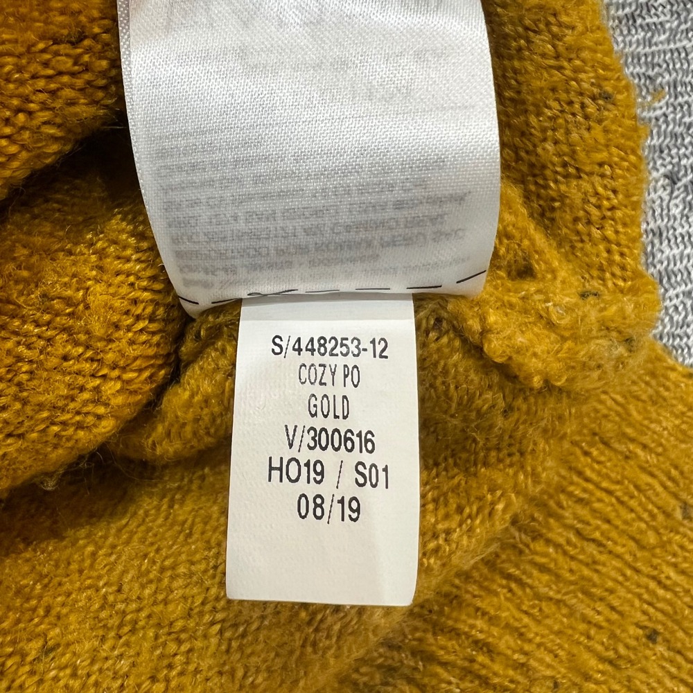 Old Navy Mustard Yellow‎ Crewneck Sweater Cozy Pullover Women XL Speckled Knit - Picture 4 of 9